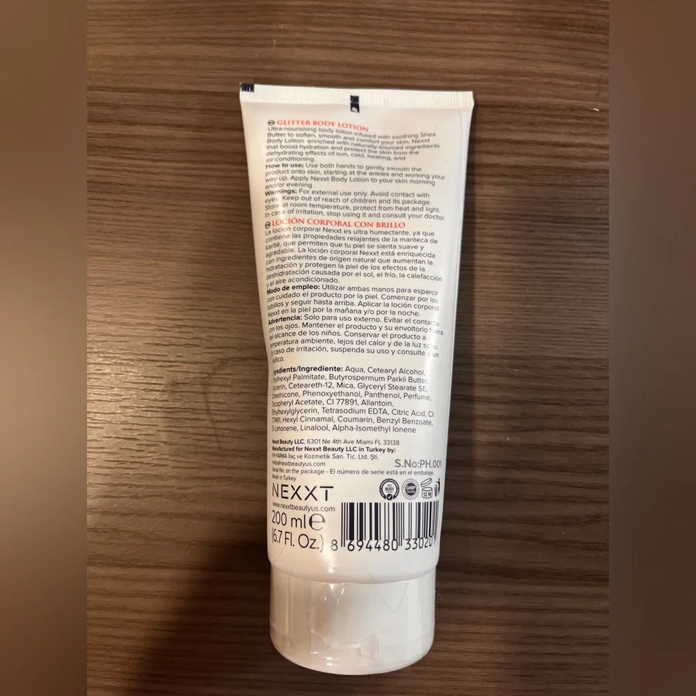 NEXXT Pink Sugar Glitter Body Lotion